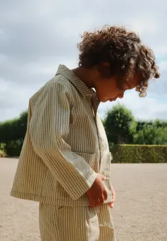 Konges Slojd camasa FRANKIE OVER SHIRT GOTS culoarea bej, KS103249 imagine