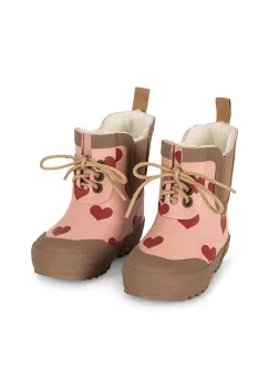Konges Slojd cizme THERMO BOOTS PRINT culoarea roz, KS103543 imagine