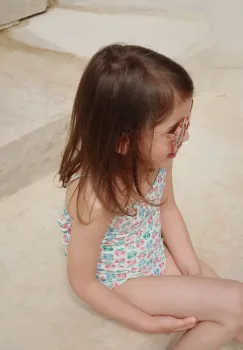 Konges Slojd costum de baie dintr-o bucata pentru copii EDITH SWIMSUIT GRS culoarea verde, KS102686 imagine