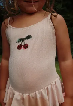 Konges Slojd costum de baie dintr-o bucata pentru copii JADE SWIMSUIT culoarea bej, KS103043 imagine