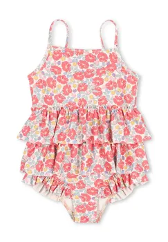 Konges Slojd costum de baie dintr-o bucata pentru copii MANUCA FRILL SWIMSUIT GRS culoarea roz, KS103264 imagine