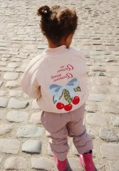 Konges Slojd geaca bomber pentru copii JUNO BOMBER JACKET culoarea bej, KS103484 imagine