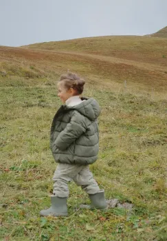 Konges Slojd geaca copii ALPI JACKET GRS culoarea verde, KS103439 imagine