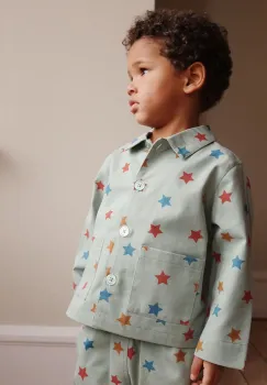 Konges Slojd geaca copii FEN JACKET GOTS culoarea turcoaz, KS101976 imagine