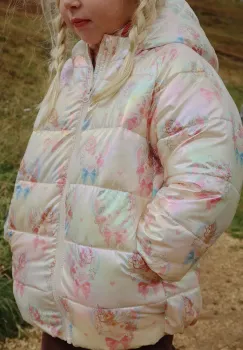 Konges Slojd geaca copii KATH JACKET GRS culoarea argintiu, KS103491 imagine