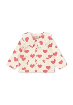 Konges Slojd geaca copii MAGOT COLLAR JACKET GOTS culoarea bej, KS103364 imagine