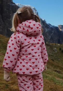 Konges Slojd geaca copii MISMOU FRILL JACKET culoarea roz, KS103512 imagine