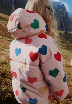 Konges Slojd geaca copii NUKA JACKET GRS culoarea bej, KS103522 imagine