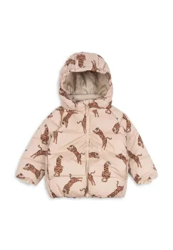 Konges Slojd geaca copii NUKA JACKET GRS culoarea maro, KS101204 imagine