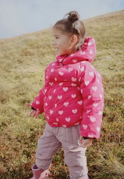 Konges Slojd geaca copii NUKA JACKET GRS culoarea roz, KS103522 imagine