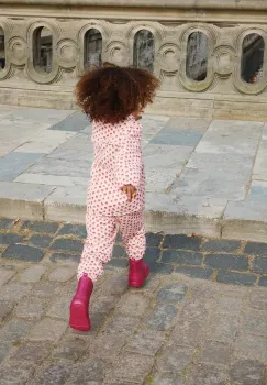 Konges Slojd geaca copii THERMO FRILL JACKET GRS culoarea roz, KS103545 imagine