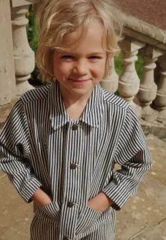 Konges Slojd geaca de blugi pentru copii FENDER JACKET GOTS culoarea negru, KS102805 imagine