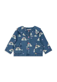 Konges Slojd geaca de blugi pentru copii MAGOT DENIM SHIRT GOTS culoarea bleumarin, KS103883 imagine