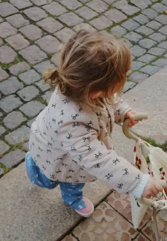 Konges Slojd geaca de bumbac pentru copii COCO PADDED JACKET culoarea bej, KS103759 imagine