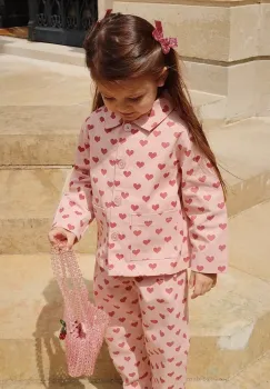 Konges Slojd geaca de bumbac pentru copii FEN SHIRT JACKET GOTS culoarea roz, KS102278 imagine