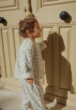 Konges Slojd geaca de bumbac pentru copii RHW X KS MIOBLU JACKET culoarea bej, Rosie Huntington Whiteley KS103613 imagine