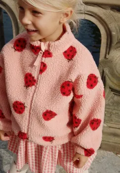 Konges Slojd geaca JODY TEDDY JACKET GRS culoarea roz, KS103479 imagine