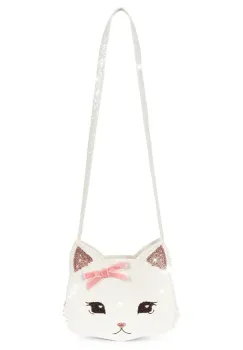 Konges Slojd geanta fete TUT KITTY SHOULDER BAG culoarea alb, KS103231 imagine
