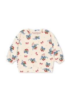 Konges Slojd hanorac de bumbac pentru copii ITTY SWEAT SHIRT GOTS model bej KS103831 imagine