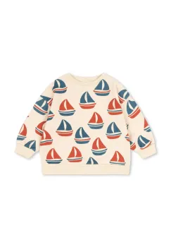 Konges Slojd hanorac de bumbac pentru copii LOUPY LOU SWEAT SHIRT OCS imagine