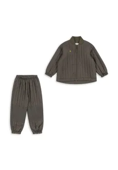 Konges Slojd jacheta si pantaloni pentru copii EVI THERMO SET culoarea verde, KS103462 imagine