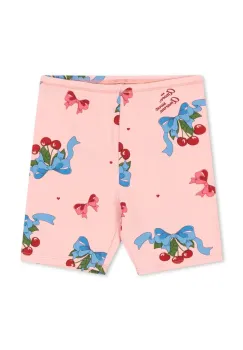 Konges Slojd pantaloni BASIC SHORT LEGGINGS GOTS culoarea roz, KS103203 imagine
