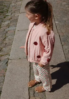 Konges Slojd pantaloni CHLEO PANTS OCS culoarea bej, modelator, KS102457 imagine