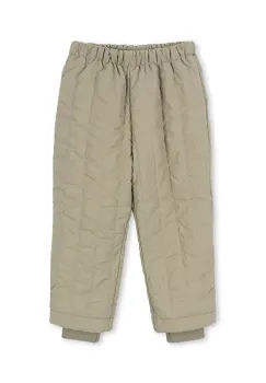 Konges Slojd pantaloni copii JUNO PANTS culoarea verde, KS103488 imagine
