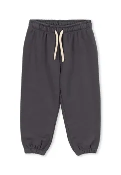 Konges Slojd pantaloni copii LOU SWEAT PANTS OCS culoarea gri, uni, KS103867 imagine