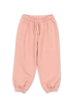 Konges Slojd pantaloni copii LOU SWEAT PANTS OCS culoarea roz, uni, KS103867 imagine