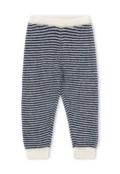 Konges Slojd pantaloni de alpaca pentru copiiBERLE KNIT PANTS albastru marin cu model KS103717 imagine