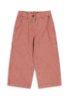 Konges Slojd pantaloni de bumbac pentru copii LUC PANTS GOTS culoarea roz, cu model, KS104351 imagine