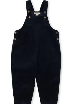 Konges Slojd pantaloni de bumbac pentru copii SULLY OVERALL GOTS culoarea bleumarin, uni, KS104005 imagine
