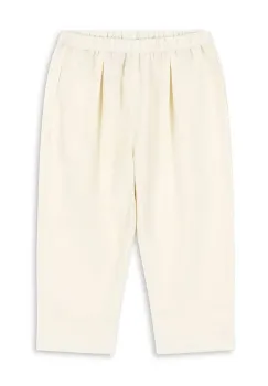 Konges Slojd pantaloni de in pentru copii CELEBRATION FRANZEN PANTS culoarea bej, neted, KS103574 imagine