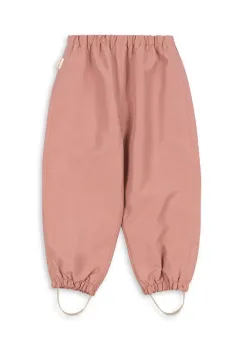 Konges Slojd pantaloni de ploaie pentru copii AWARD SHELL PANTS FLEXI SIZE GRS culoarea roz, KS103442 imagine
