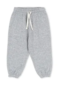 Konges Slojd pantaloni de trening din bumbac pentru copii LOU SWEAT PANTS OCS culoarea gri, uni, KS104345 imagine