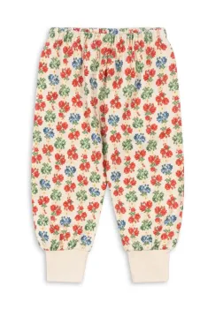 Konges Slojd pantaloni de trening din bumbac pentru copii LOUPY LOU SWEAT PANTS GOTS culoarea bej, modelator, KS102027 imagine