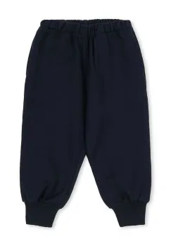 Konges Slojd pantaloni de trening din bumbac pentru copii LOUPY LOU SWEAT PANTS OCS culoarea bleumarin, uni, KS104349 imagine
