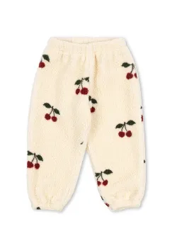 Konges Slojd pantaloni de trening pentru copii JODY PANTS GRS culoarea bej, cu imprimeu, KS104066 imagine