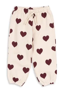 Konges Slojd pantaloni de trening pentru copii LOU SWEAT PANTS OCS culoarea bej, cu model, KS104345 imagine