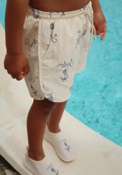 Konges Slojd pantaloni scurti ASNOU SWIM SHORTS culoarea bej, KS103344 imagine