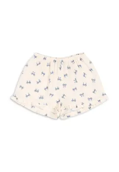 Konges Slojd pantaloni scurti COCO SHORTS GOTS culoarea bej, KS103206 imagine
