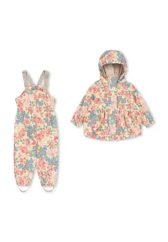 Konges Slojd pantaloni si jacheta pentru copii RAINY PALME SET GIRL imagine