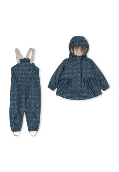 Konges Slojd pantaloni si jacheta pentru copii RAINY PALME SET GIRL imagine