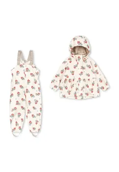 Konges Slojd pantaloni si jacheta pentru copii RAINY PALME SET GIRL imagine