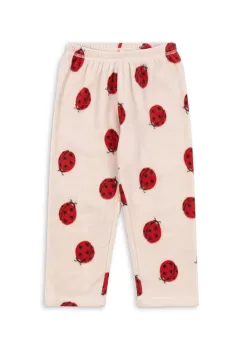 Konges Slojd pantaloni TAVI FLEECE PANTS GRS culoarea bej, uni, KS103541 imagine