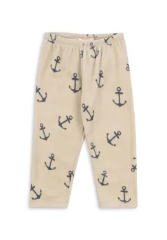 Konges Slojd pantaloni TAVI FLEECE PANTS GRS culoarea bej, uni, KS103541 imagine