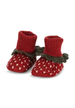 Konges Slojd pantofi pentru bebelusi STRAWBERRY BOOTIES culoarea rosu, KS103536 imagine