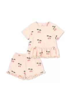 Konges Slojd pijama copii culoarea roz, modelator imagine