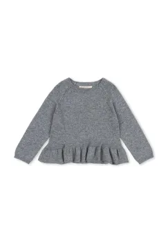Konges Slojd pulover de casmir CATHY KNIT SWEATER culoarea gri, light, KS103748 imagine